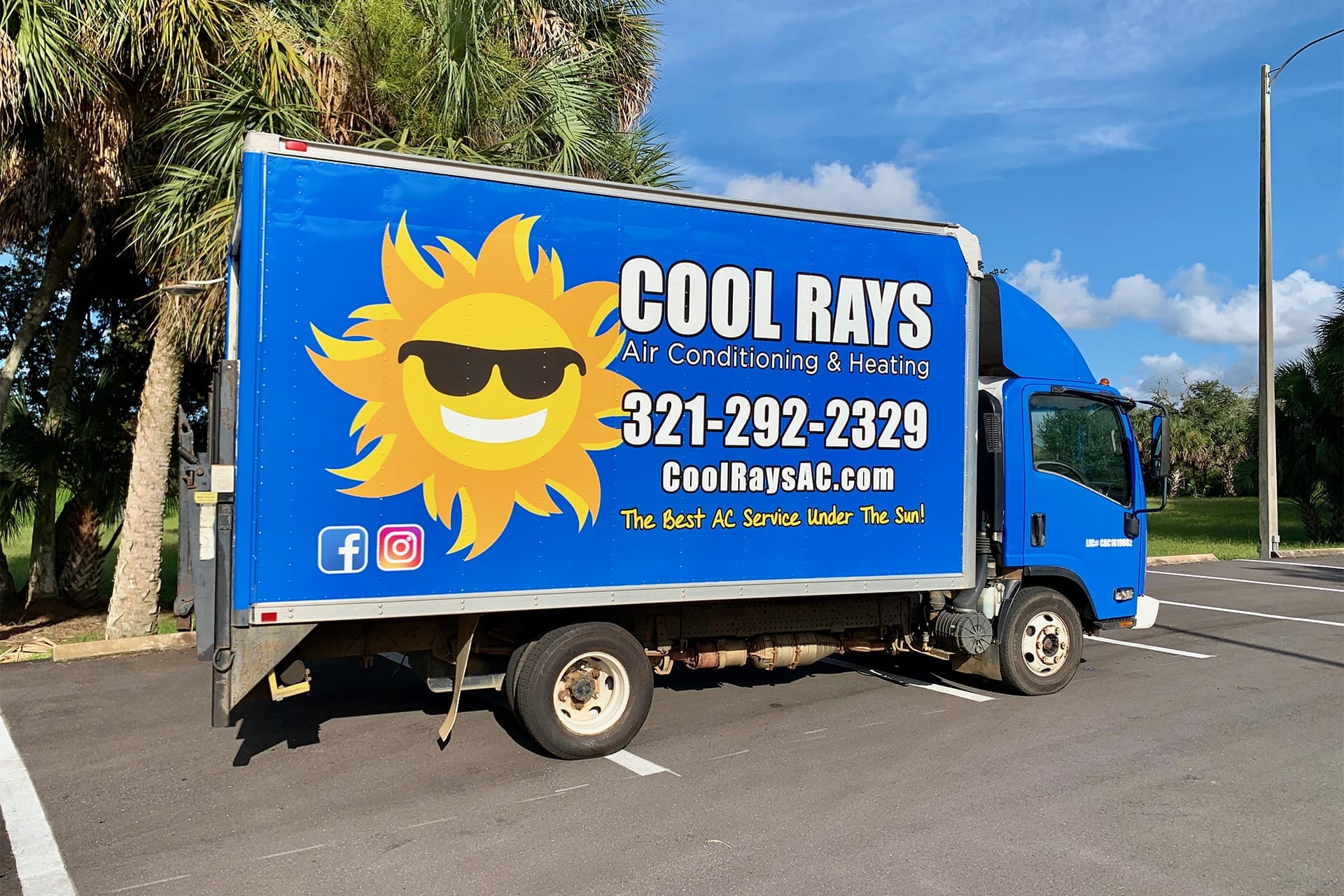 cool rays air conditioning and heating truck