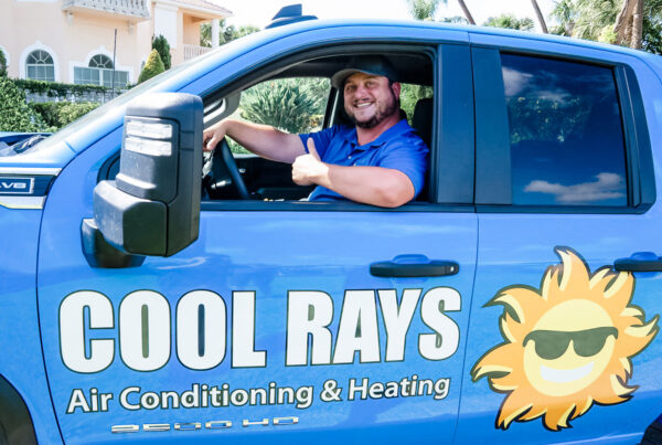 Cool Rays Technician Navigating Ac Repair FL
